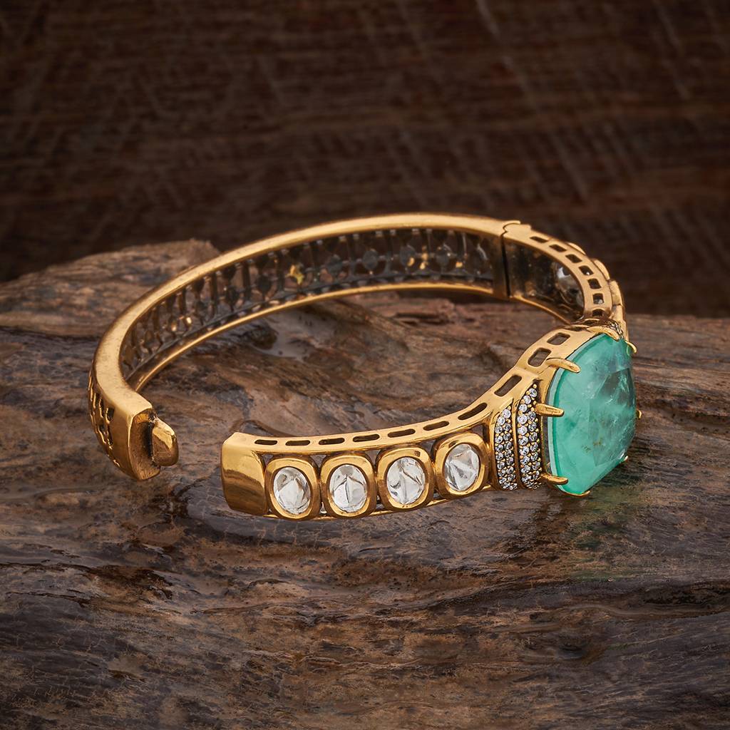 Kushal'S Fashion Jewellery Party Kundan Kada - 178285 : 426927