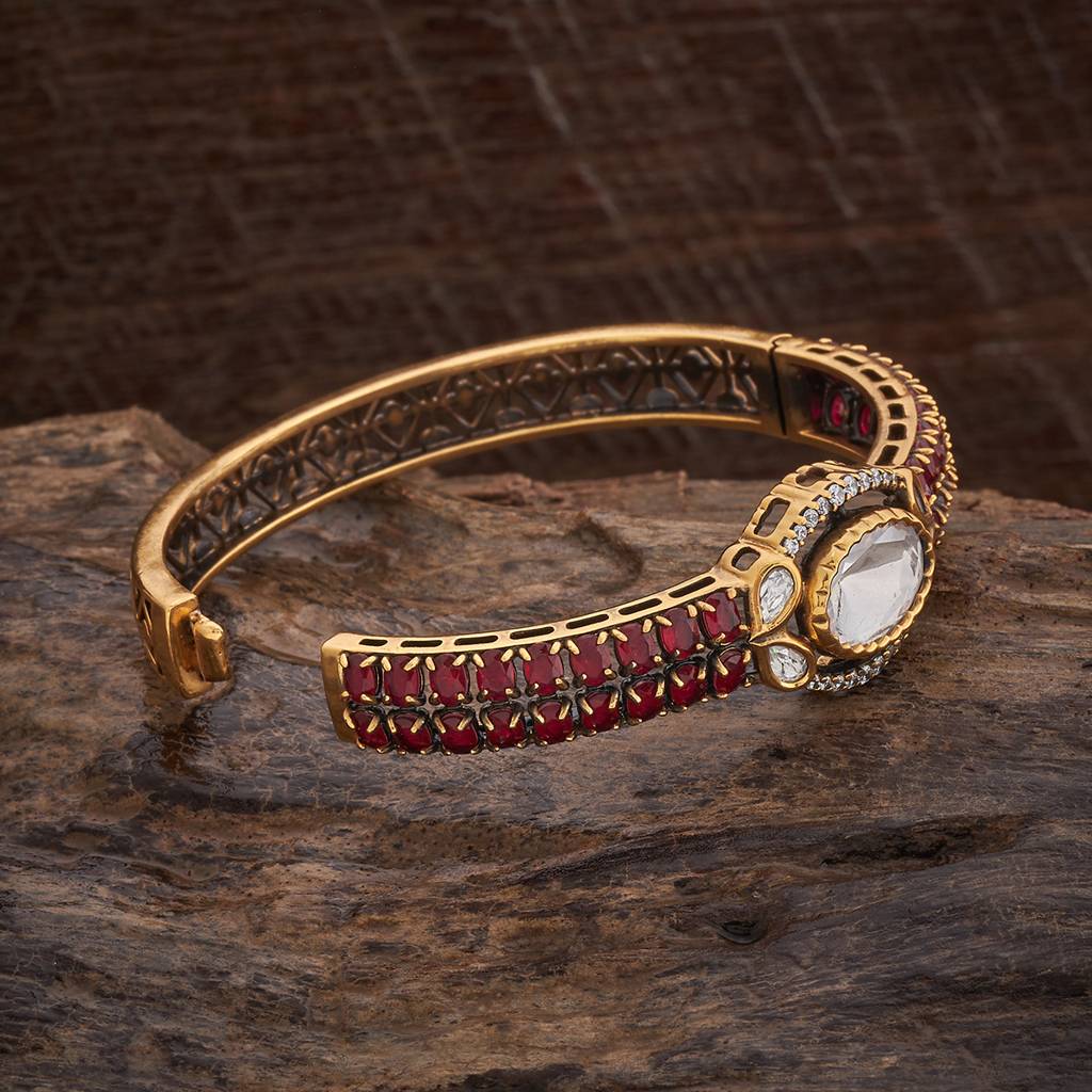 Kushal'S Fashion Jewellery Party Kundan Kada - 178286 : 426928