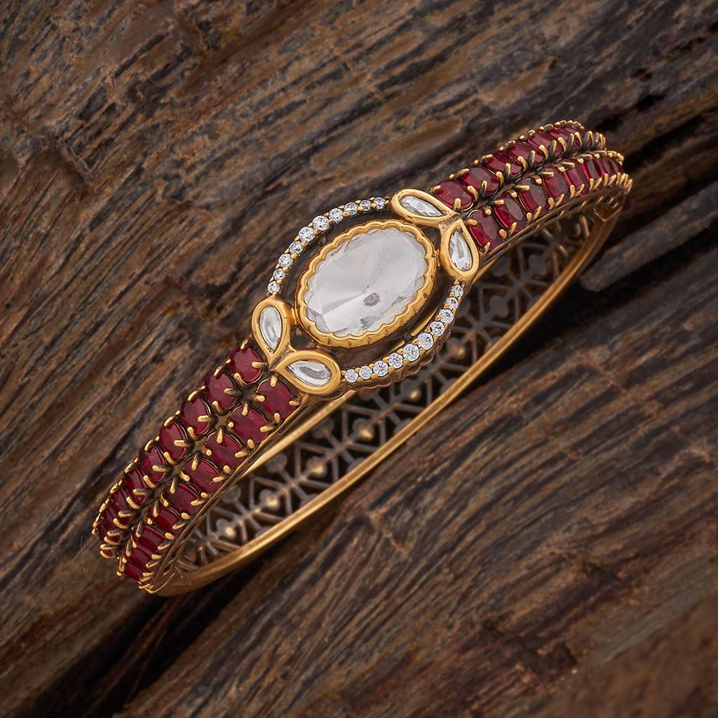 Kushal'S Fashion Jewellery Party Kundan Kada - 178286 : 426928