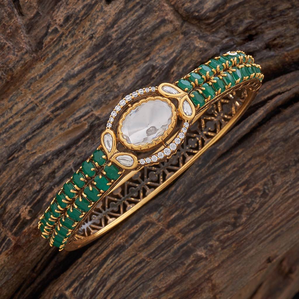 Kushal'S Fashion Jewellery Party Kundan Kada - 178286 : 426929