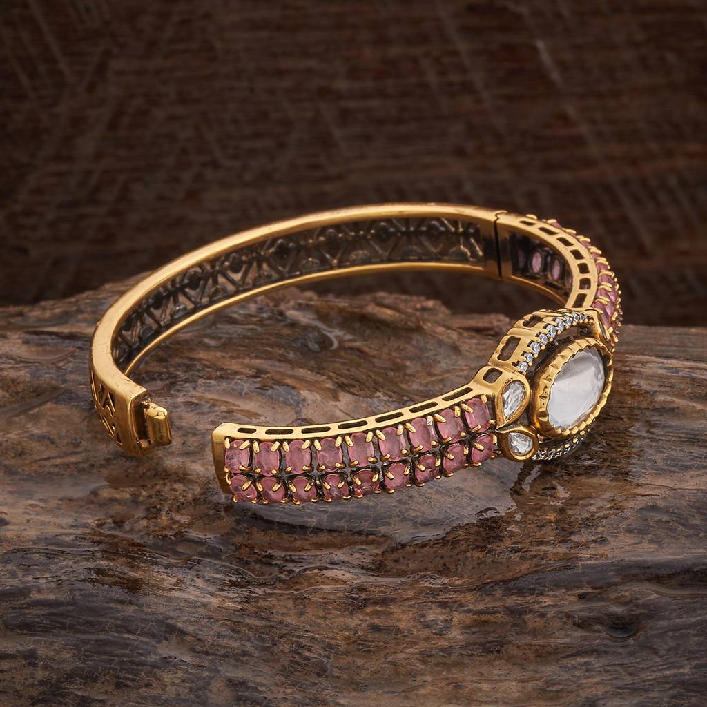 Kushal'S Fashion Jewellery Party Kundan Kada - 178286 : 426930