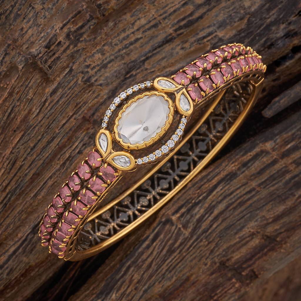 Kushal'S Fashion Jewellery Party Kundan Kada - 178286 : 426930
