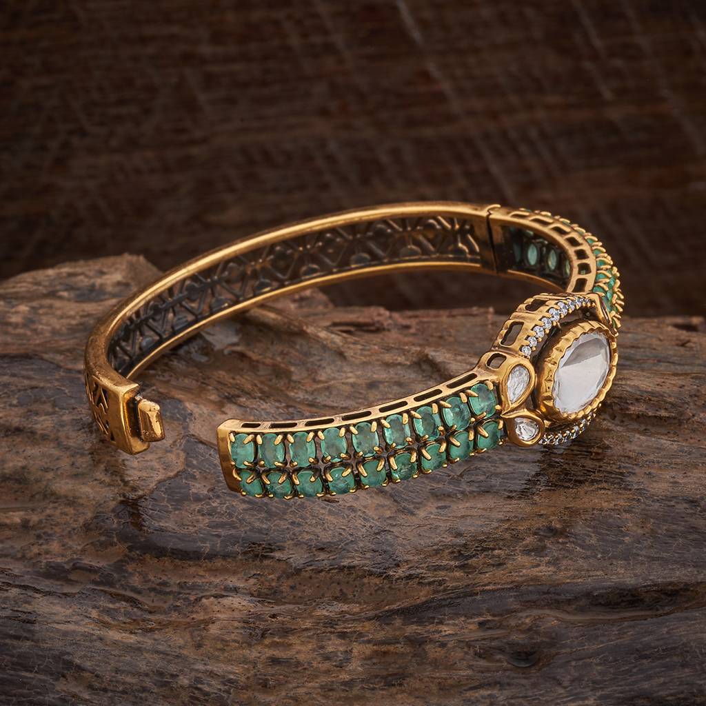 Kushal'S Fashion Jewellery Party Kundan Kada - 178286 : 426931