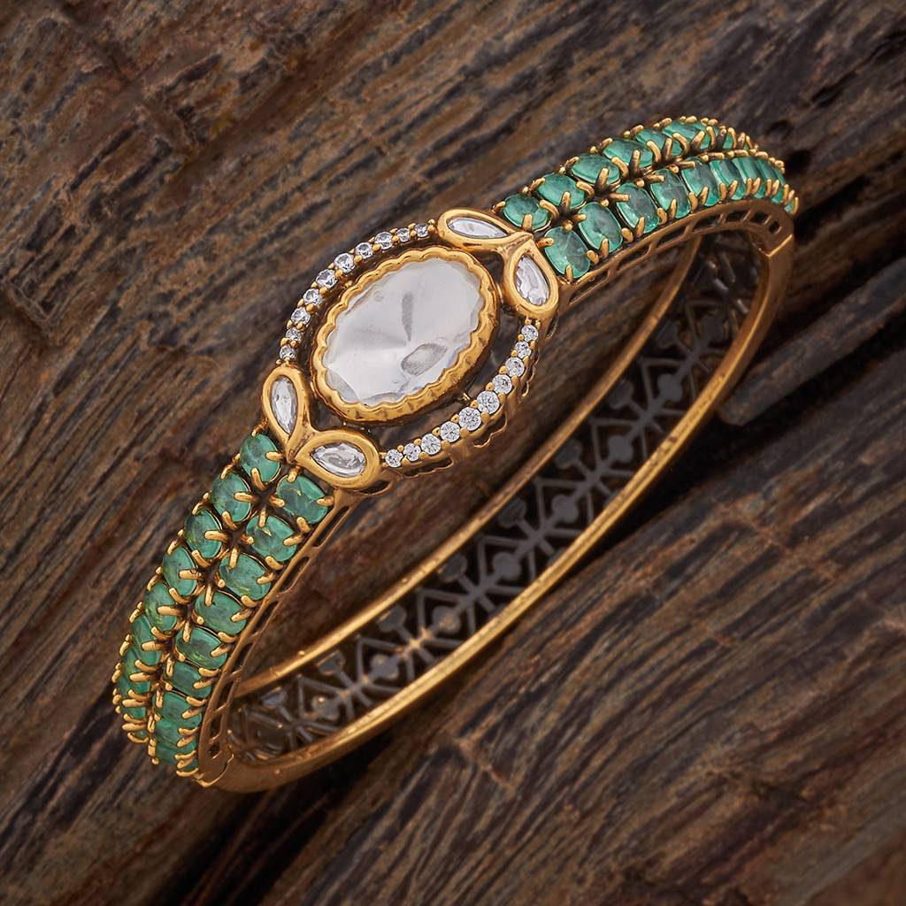 Kushal'S Fashion Jewellery Party Kundan Kada - 178286 : 426931