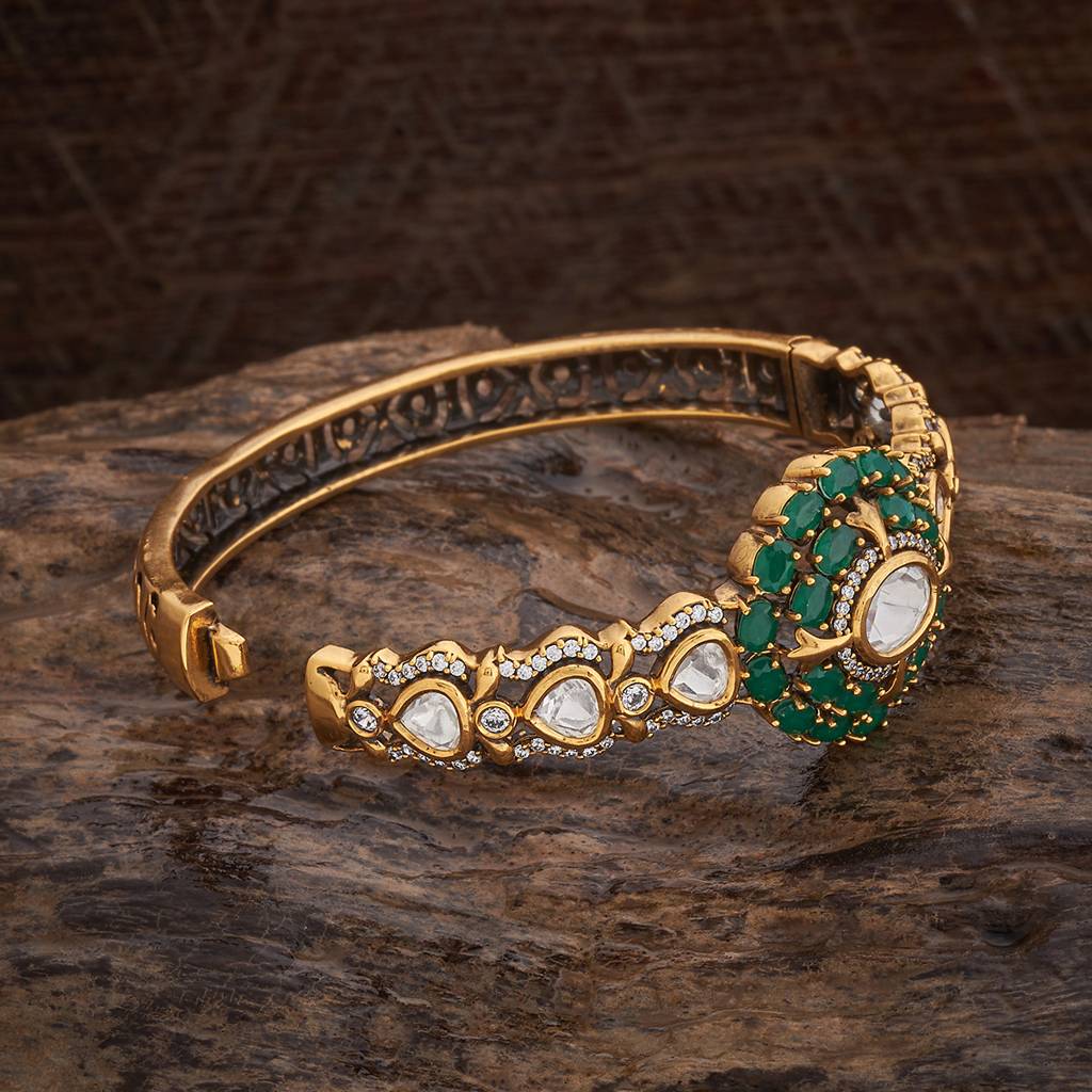 Kushal'S Fashion Jewellery Party Kundan Kada - 178287 : 426933