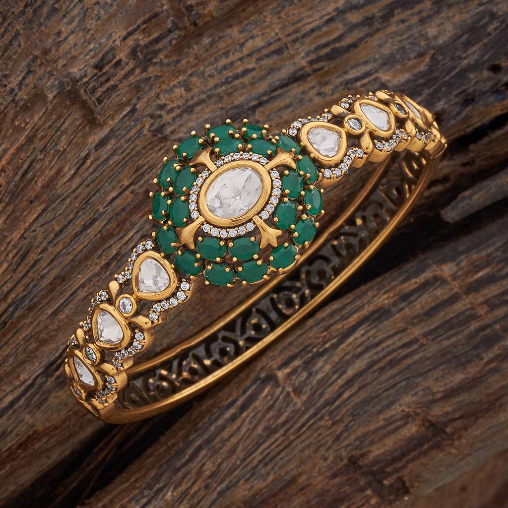 Kushal'S Fashion Jewellery Party Kundan Kada - 178287 : 426933