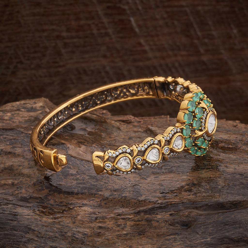 Kushal'S Fashion Jewellery Party Kundan Kada - 178287 : 426935