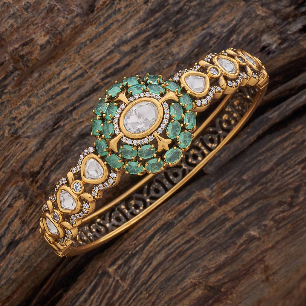 Kushal'S Fashion Jewellery Party Kundan Kada - 178287 : 426935