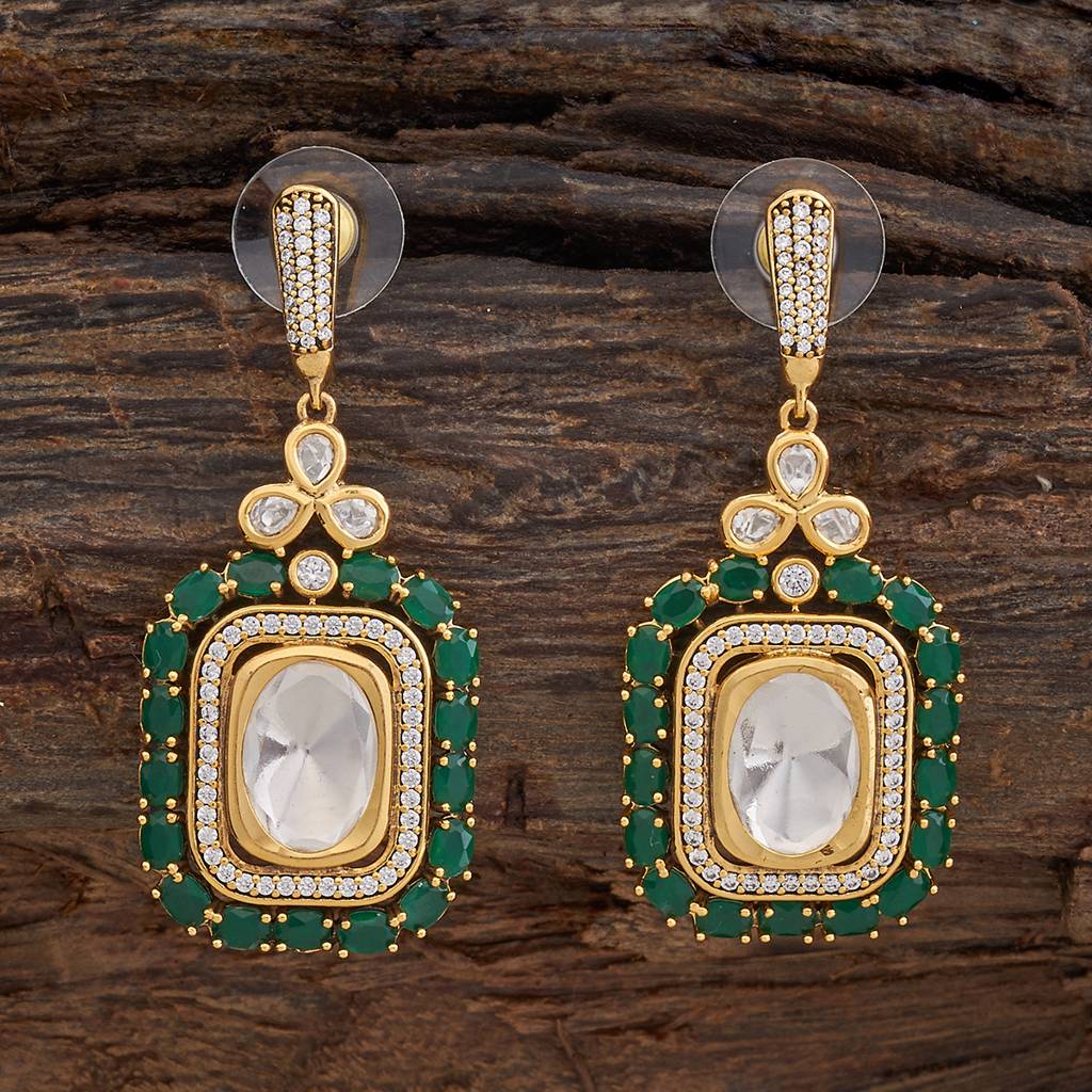 Kushal'S Fashion Jewellery Victorian Plated Party Kundan Drop Earrings - 178297 : 426859