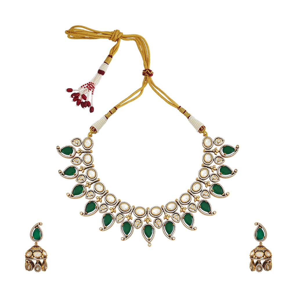 Kushal'S Fashion Jewellery Party Kundan Jewellery Set - 178302 : 426945