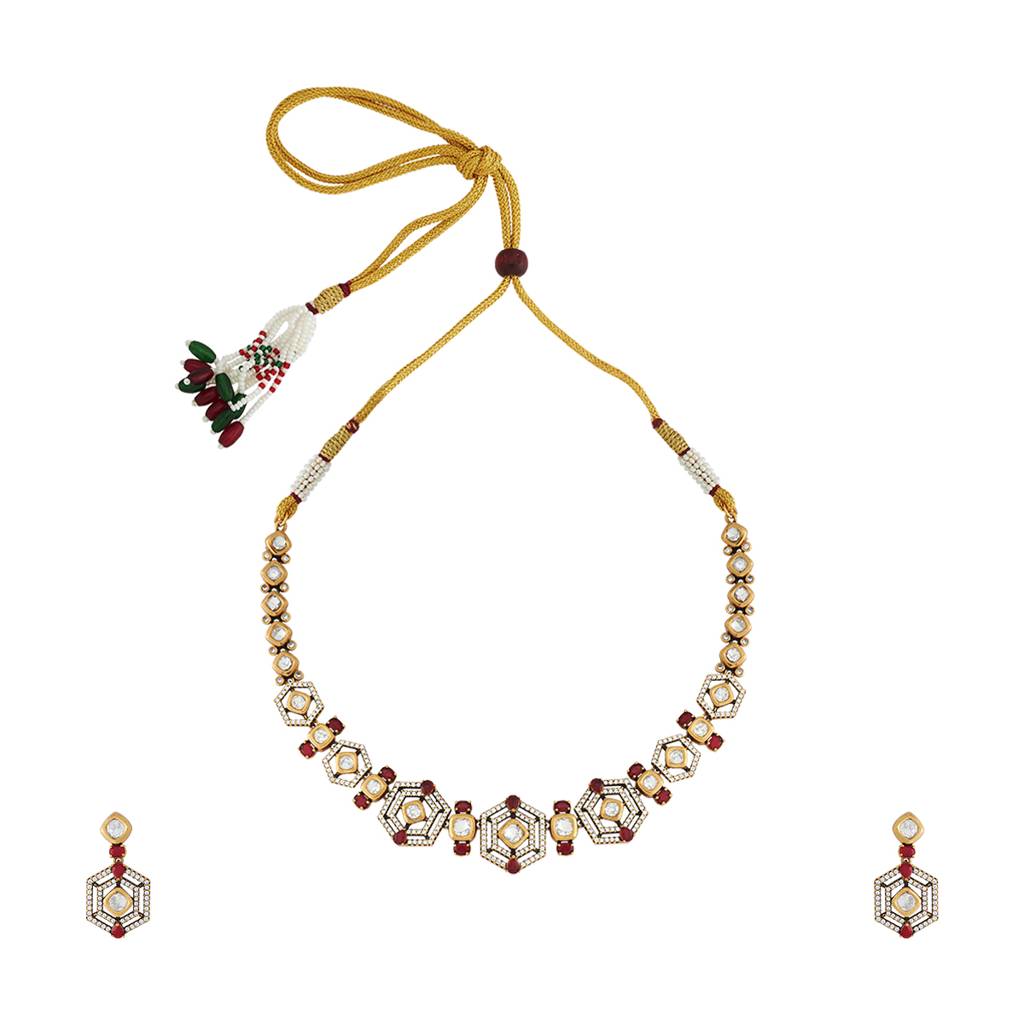 Kushal'S Fashion Jewellery Party Kundan Jewellery Set - 178304 : 426947