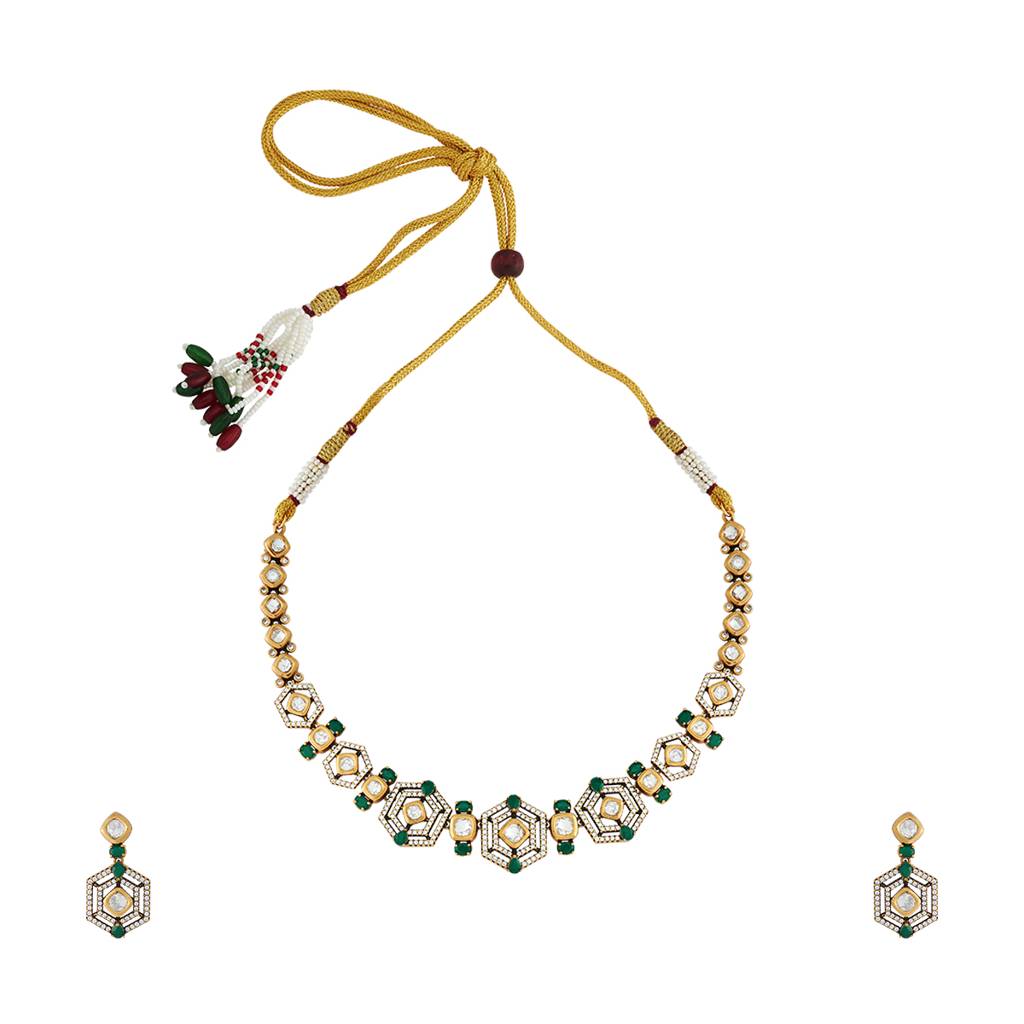 Kushal'S Fashion Jewellery Party Kundan Jewellery Set - 178304 : 426948