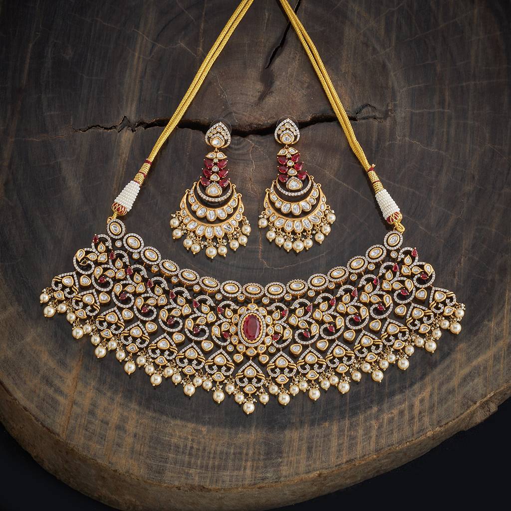 Kushal'S Fashion Jewellery Party Kundan Jewellery Set - 178308 : 426956