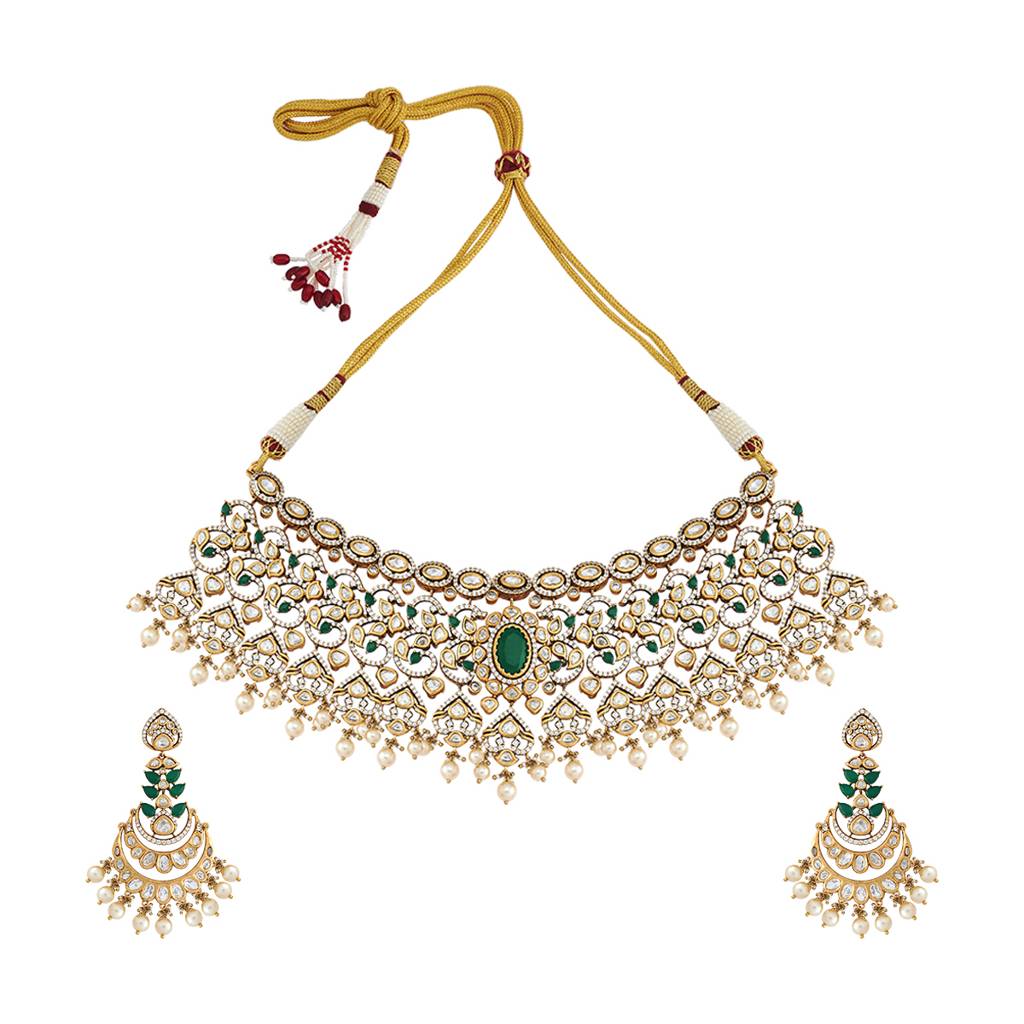 Kushal'S Fashion Jewellery Party Kundan Jewellery Set - 178308 : 426957