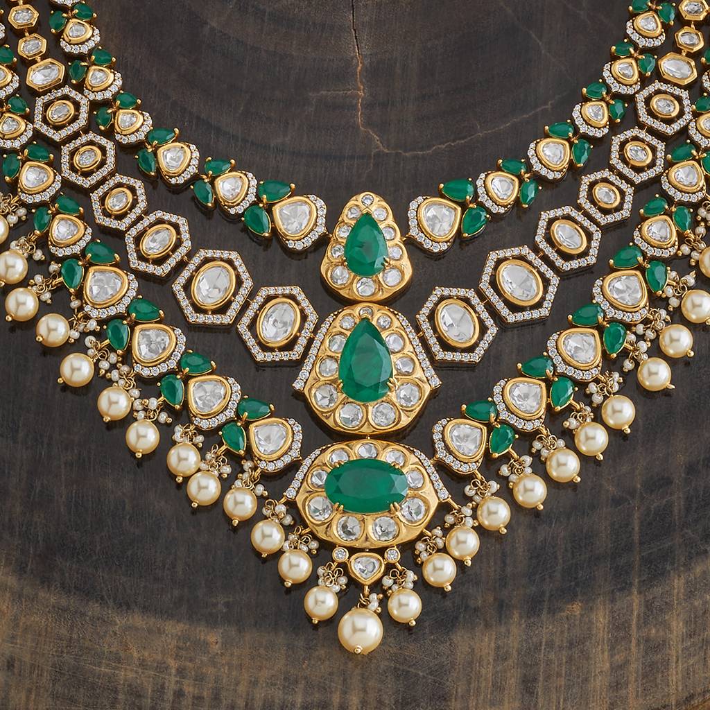 Kushal'S Fashion Jewellery Party Kundan Jewellery Set - 178320 : 434606