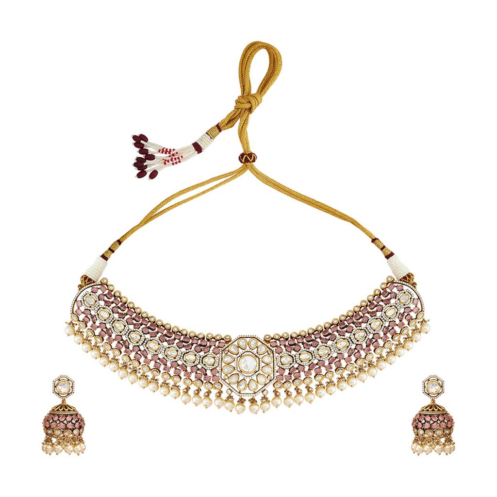 Kushal'S Fashion Jewellery Party Kundan Jewellery Set - 178321 : 426962
