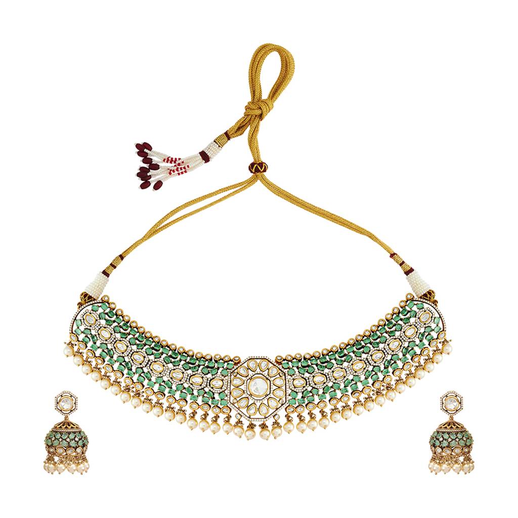 Kushal'S Fashion Jewellery Party Kundan Jewellery Set - 178321 : 426963