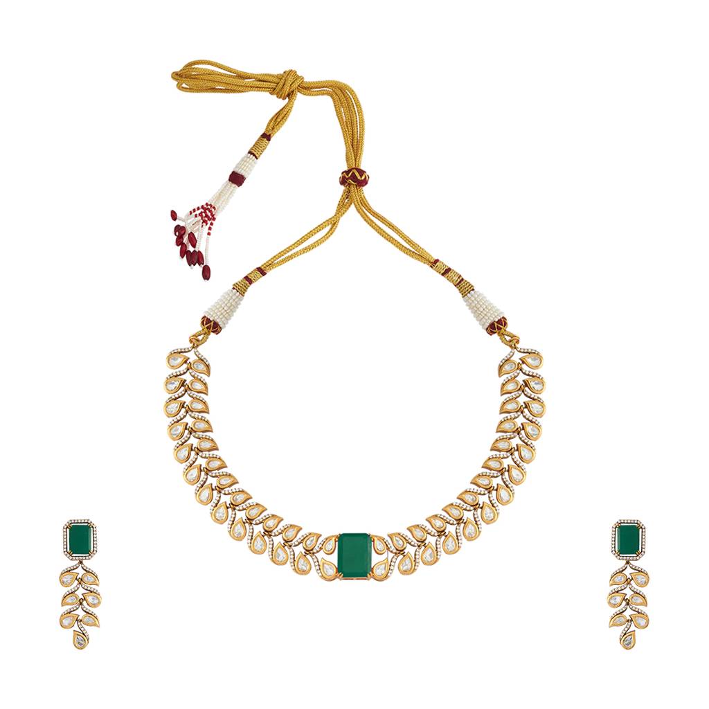 Kushal'S Fashion Jewellery Party Kundan Jewellery Set - 178323 : 426965