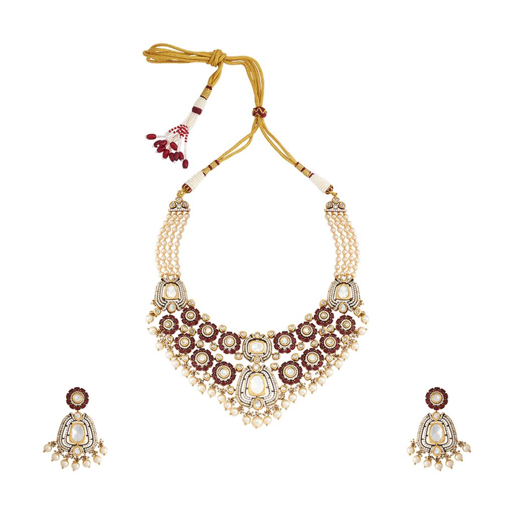 Kushal'S Fashion Jewellery Party Kundan Jewellery Set - 178329 : 426977