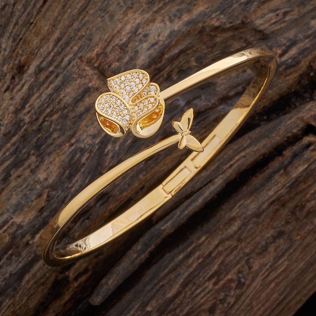 Kushal'S Fashion Jewellery -Plated Party Zircon Kada - 178706 : 427828