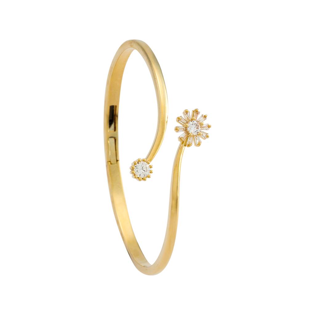 Kushal'S Fashion Jewellery-Plated Party Zircon Kada - 178722 : 427873