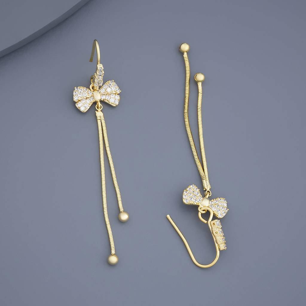 Kushal'S Fashion Jewellery White Gold-Plated Party Trendy Zircon Earring - 430098 : 430098