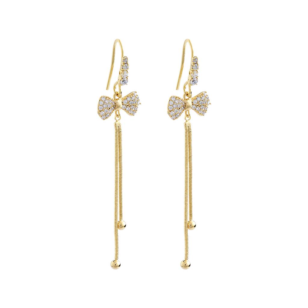 Kushal'S Fashion Jewellery White Gold-Plated Party Trendy Zircon Earring - 430098 : 430098