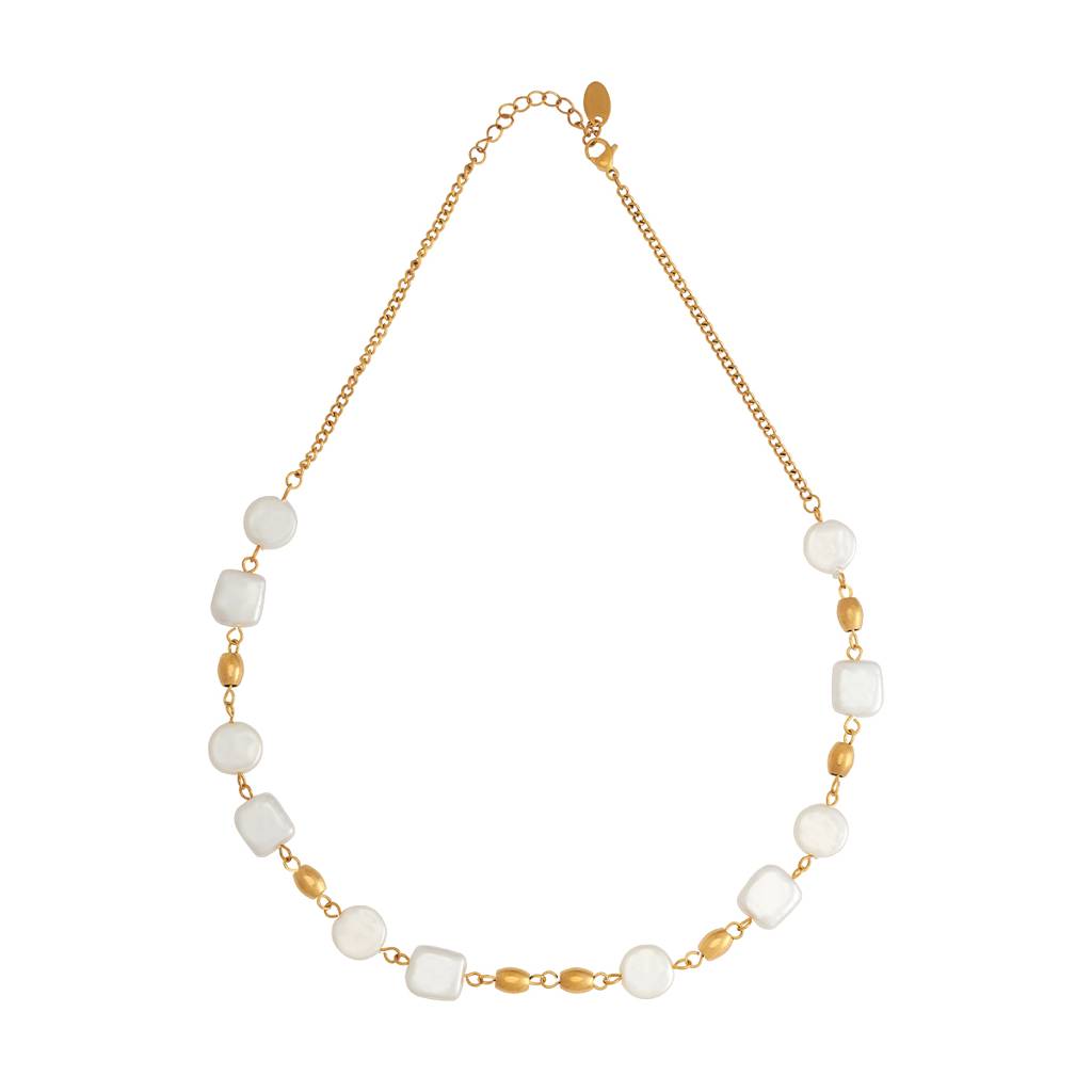 Kushal'S Fashion Jewellery Pearl Gold-Plated Party Trendy Necklace - 430106 : 430106