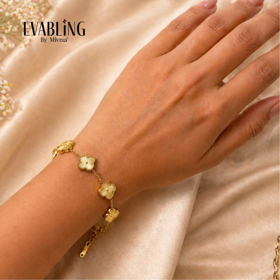 Clover Link Chain Bracelet : EBB6