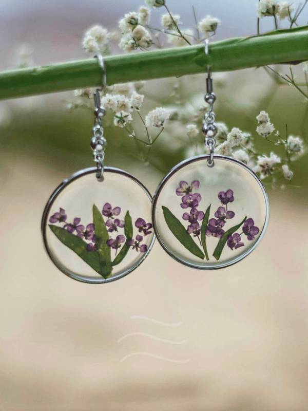 Spell Of Purple Earrings : LA-FF-SA-E-01