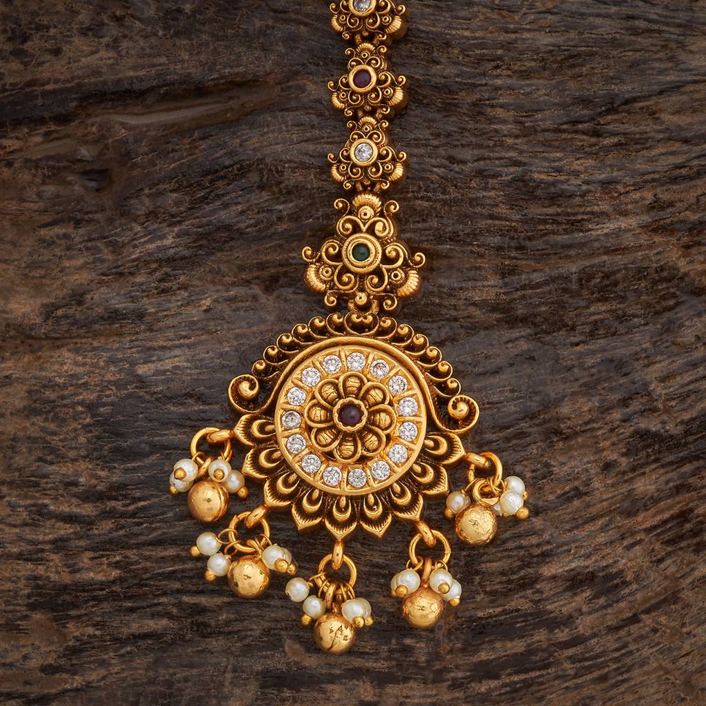 Kushal'S Fashion Jewellery-Plated Ethnic Antique Tikka - 180030 : 430472