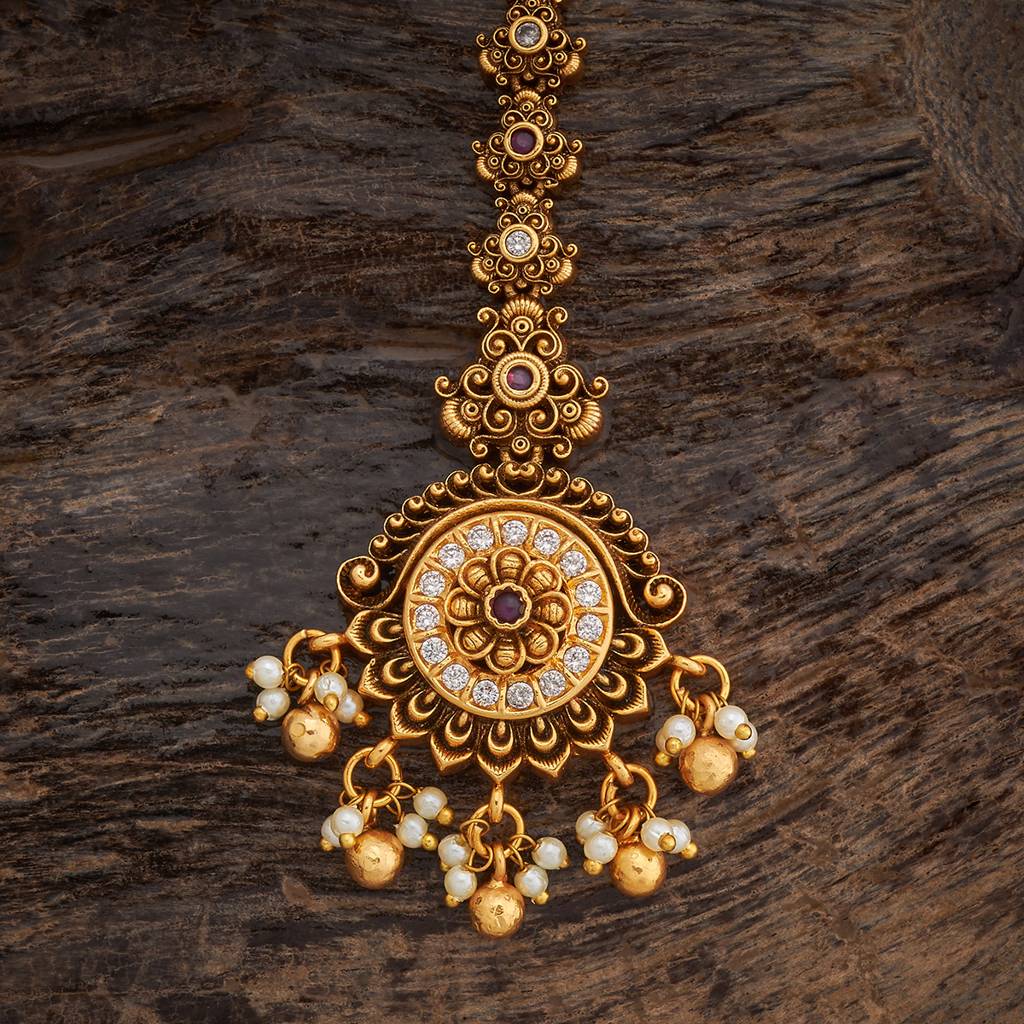 Kushal'S Fashion Jewellery-Plated Ethnic Antique Tikka - 180030 : 430473