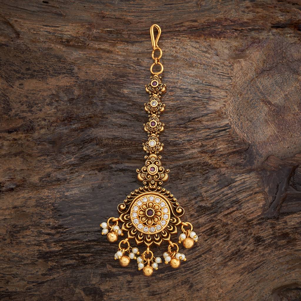 Kushal'S Fashion Jewellery-Plated Ethnic Antique Tikka - 180030 : 430473