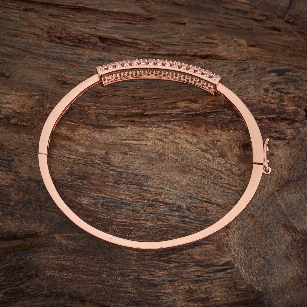 Kushal'S Fashion Jewellery Rhodium-Plated Party Zircon Kada - 180085 : 430539