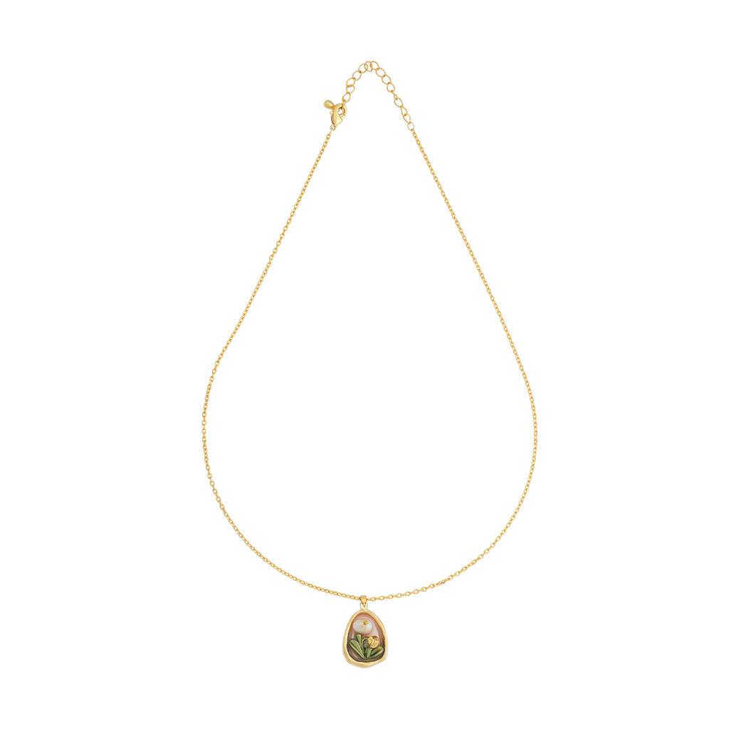 Kushal'S Fashion Jewellery Green Gold-Plated Casual Trendy Necklace - 430628 : 430628