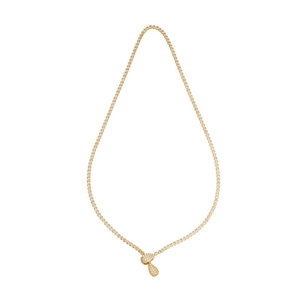 Kushal'S Fashion Jewellery White Gold-Plated Party Trendy Necklace - 430738 : 430738