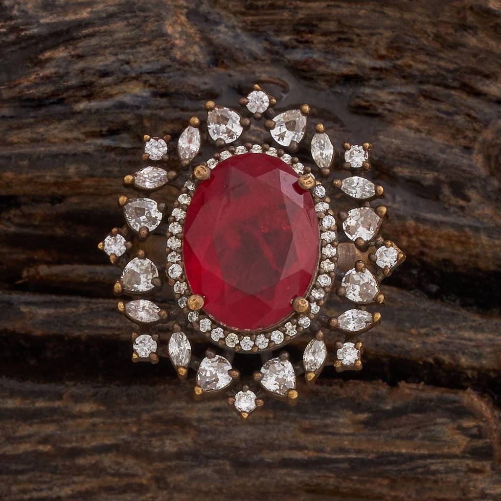 Kushal'S Fashion Jewellery Party Zircon Finger Ring - 180314 : 431023