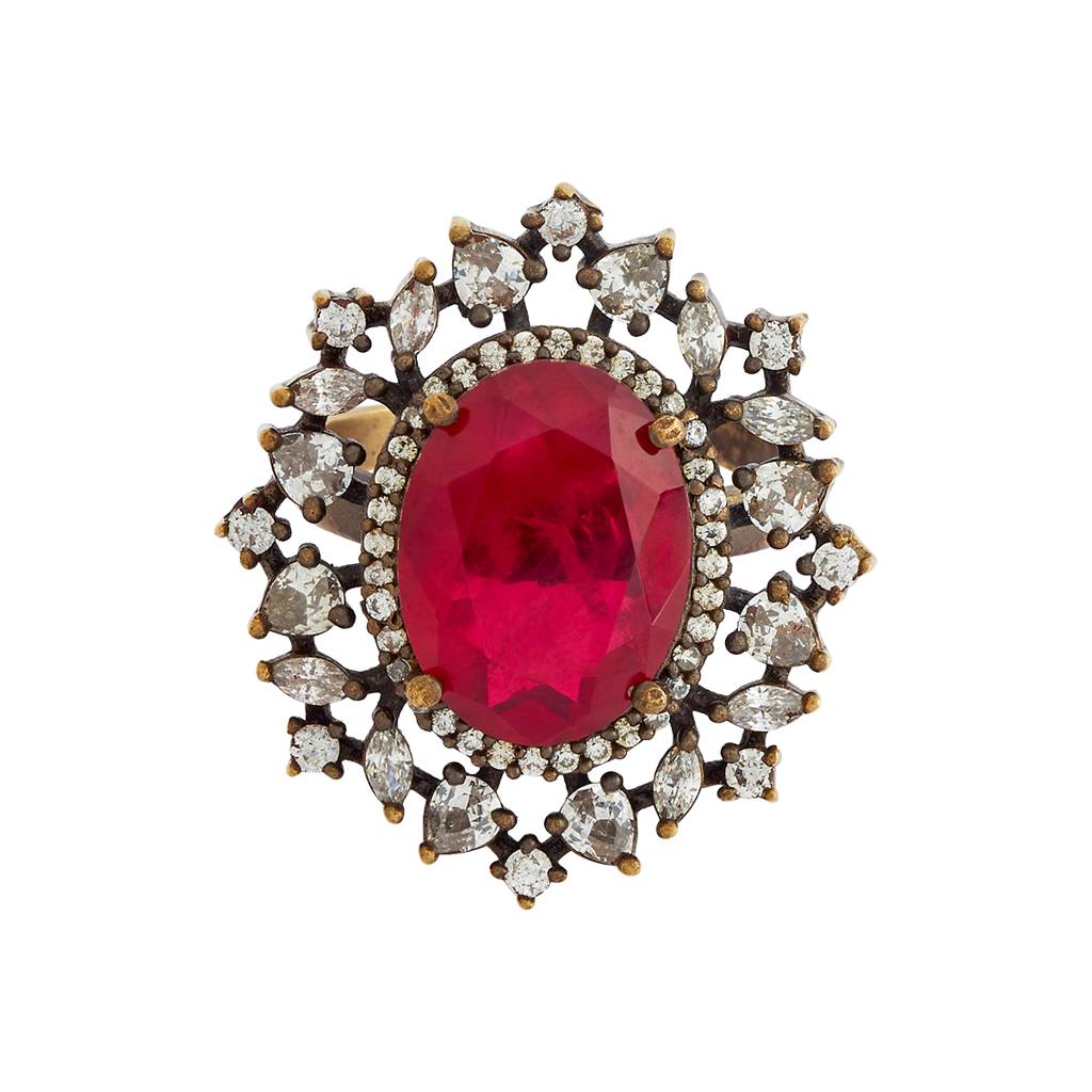 Kushal'S Fashion Jewellery Party Zircon Finger Ring - 180314 : 431023