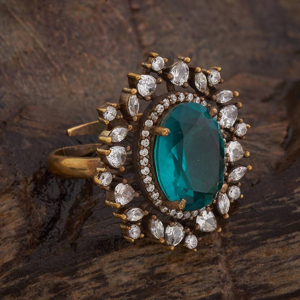 Kushal'S Fashion Jewellery Party Zircon Finger Ring - 180314 : 431024