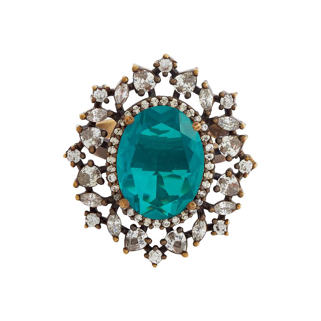 Kushal'S Fashion Jewellery Party Zircon Finger Ring - 180314 : 431024