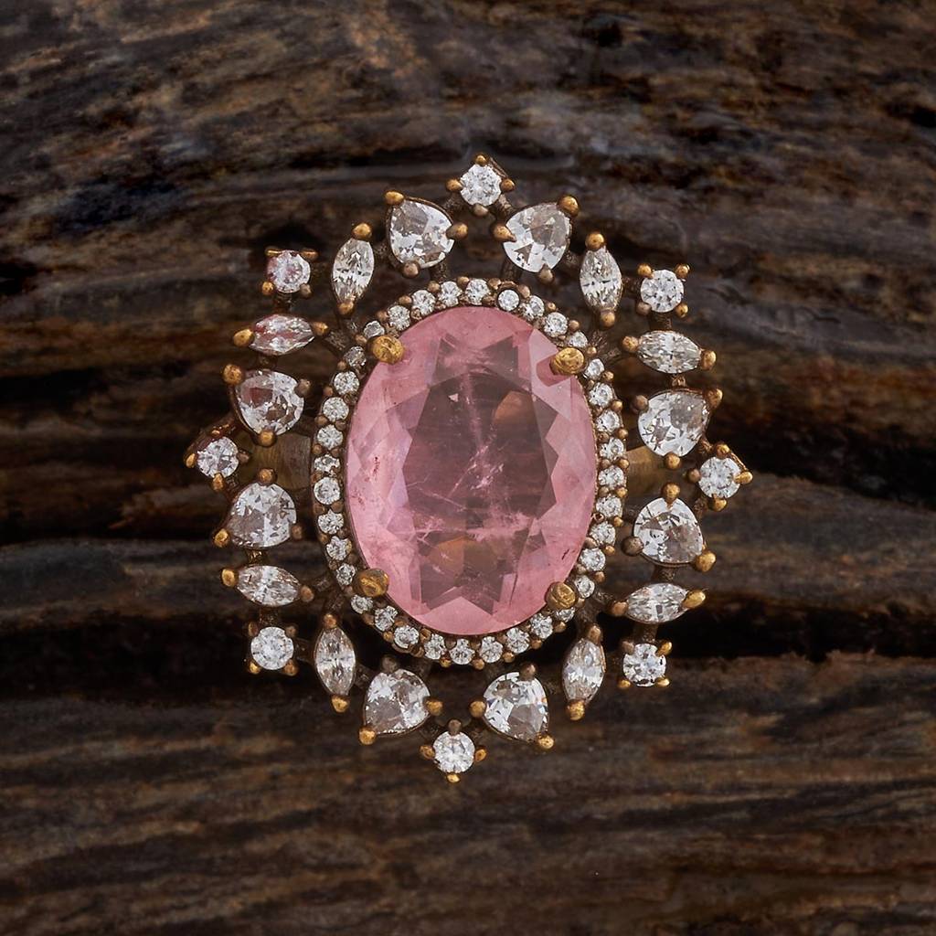 Kushal'S Fashion Jewellery Party Zircon Finger Ring - 180314 : 431025