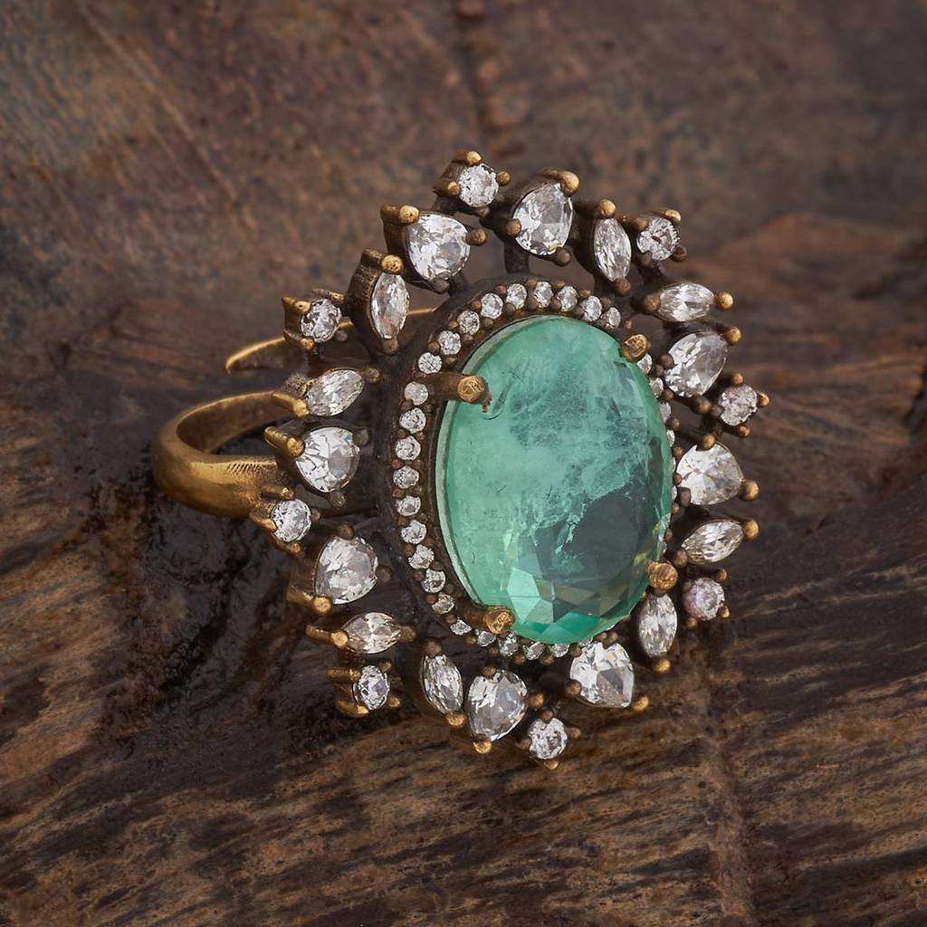 Kushal'S Fashion Jewellery Party Zircon Finger Ring - 180314 : 431026