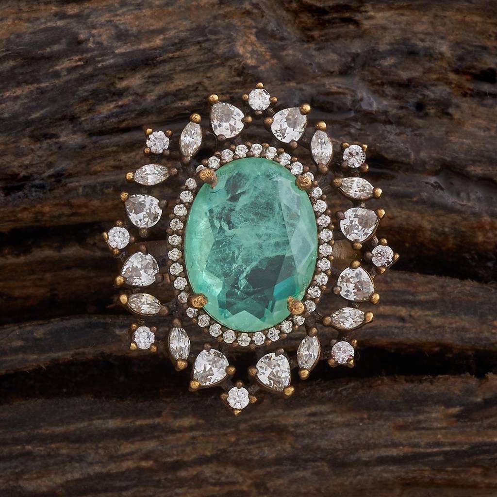 Kushal'S Fashion Jewellery Party Zircon Finger Ring - 180314 : 431026