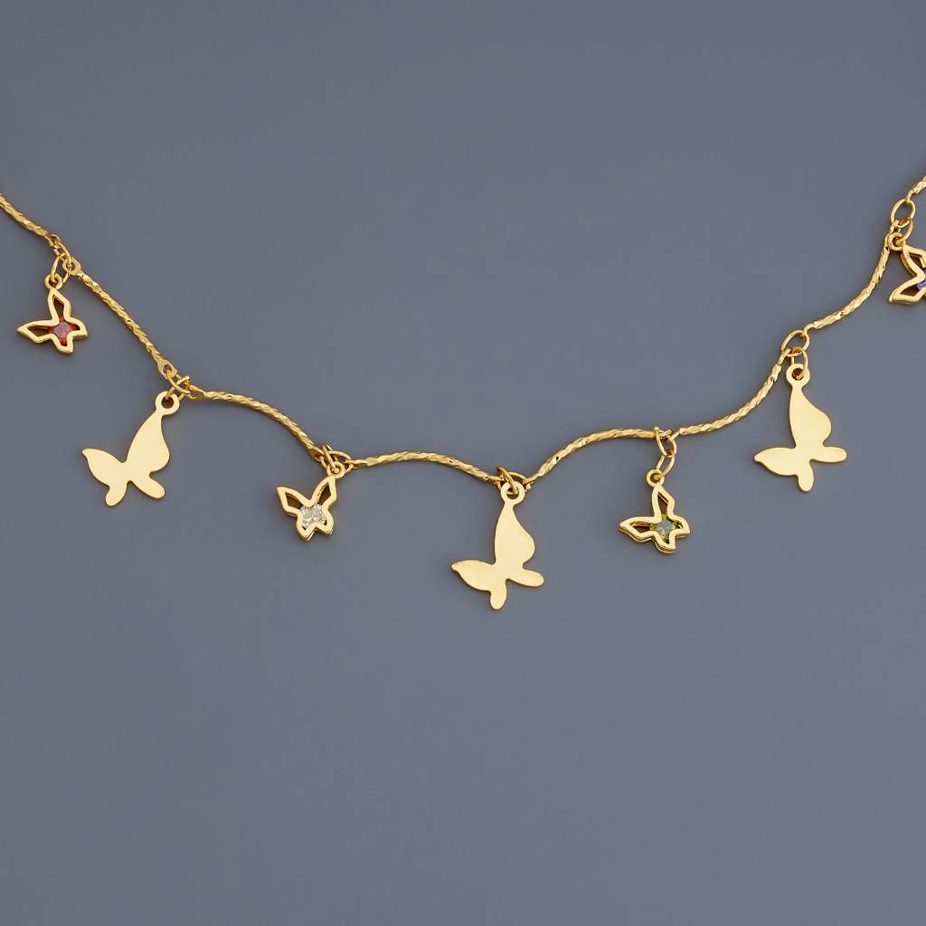 Kushal'S Fashion Jewellery Multi Gold-Plated Party Trendy Necklace - 431167 : 431167