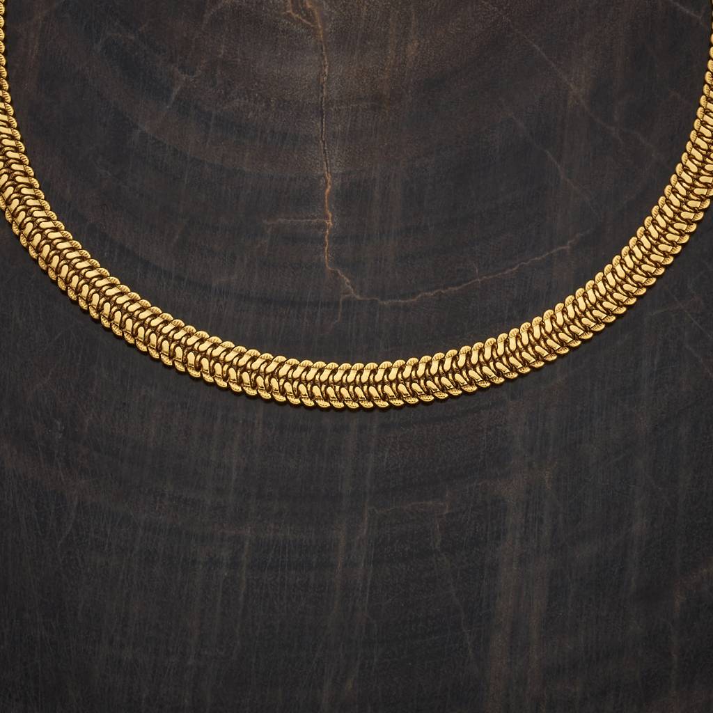 Kushal'S Fashion Jewellery Gold-Plated Ethnic Antique Chain - 433047 : 433047