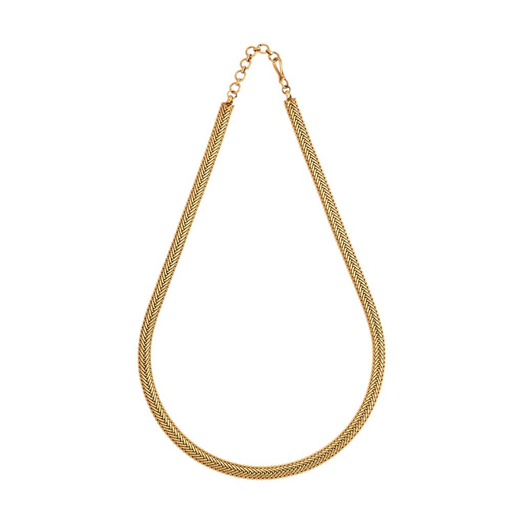 Kushal'S Fashion Jewellery Gold-Plated Ethnic Antique Chain - 433047 : 433047