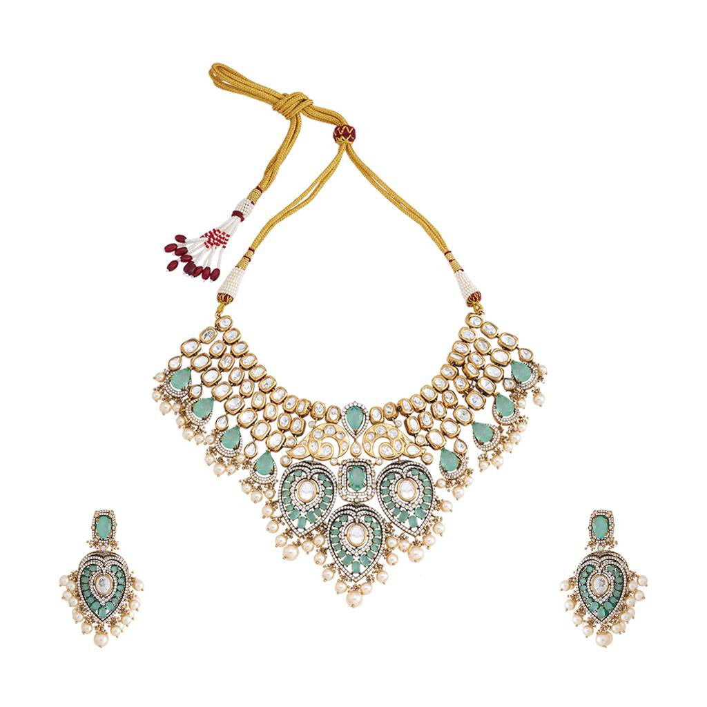Kushal'S Fashion Jewellery Party Kundan Jewellery Set - 181934 : 434604