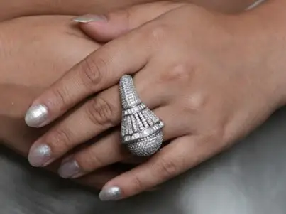 Exquisite American Diamond Bride Ring : DRN03312