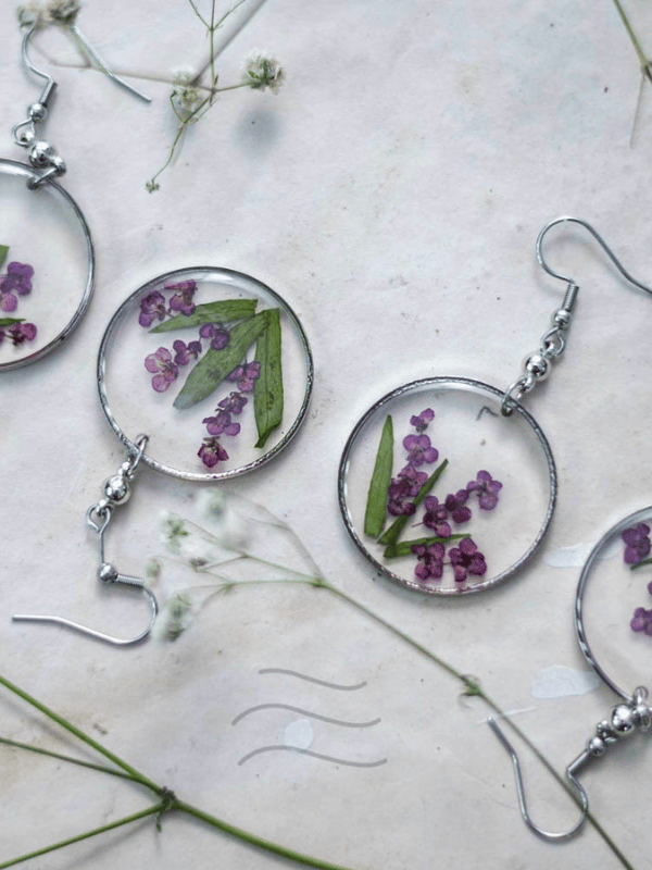 Spell Of Purple Earrings : LA-FF-SA-E-01