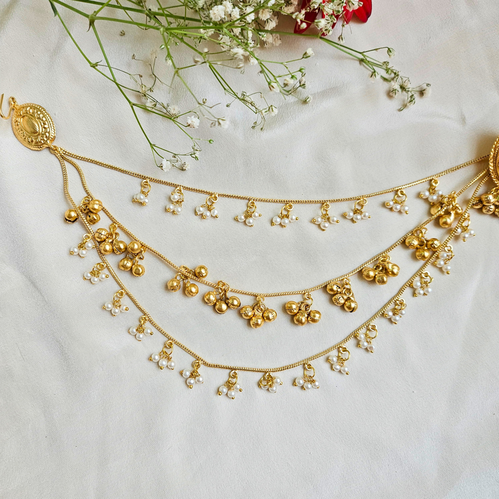 Aisha Kashmir Kaan Chain Jhumka : ER022